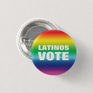 Latinos Wählen Sie Regenbogenfarben Gay Pride mode Button