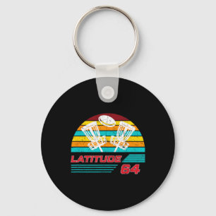 Latitude 64 Disc Golf Retro Vintage Männer Frauen Schlüsselanhänger