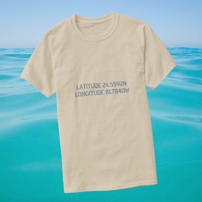 Latitude and Longitude Custom Shirt (Von Creator hochgeladen)