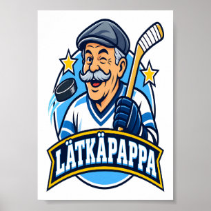 Lätkäpappa-Eishockeyposter Poster