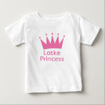 Latke Princess - jüdische Baby Hanukkah Princess T-shirt<br><div class="desc">Latke Princess - jüdische Baby Hanukkah Princess</div>