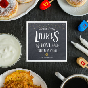 Latkes der Liebe Chanukka-Party Serviette