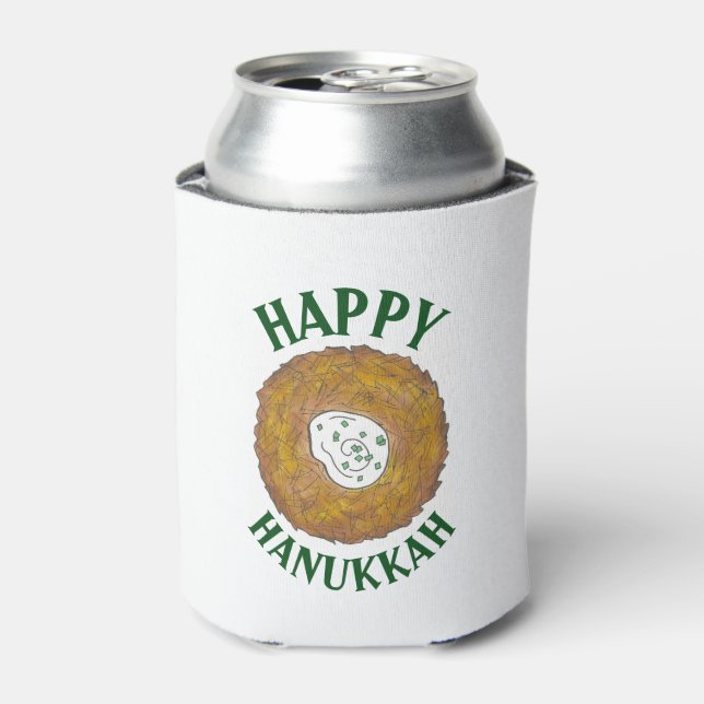 Latkes Happy Hanukkah Chanukah Juwish Holidays Dosenkühler (Kanne Vorderseite)