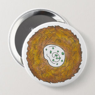 Latkes Potato Pancake Hanukkah Jüdische Feiertage  Button