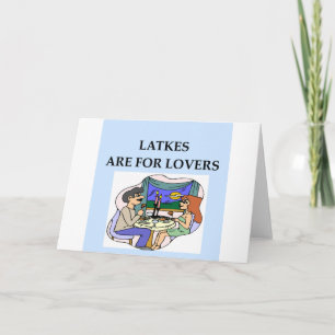 LATKES sind für Liebhaber Feiertagskarte