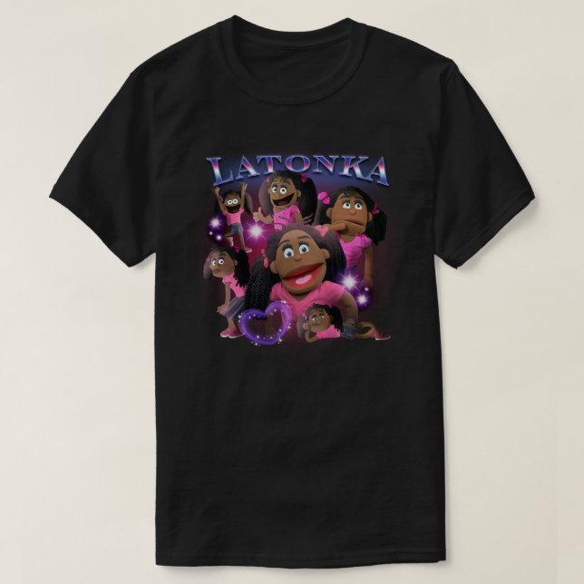 LaTonka Vintag Graphic der 90er T-Shirt (Design vorne)