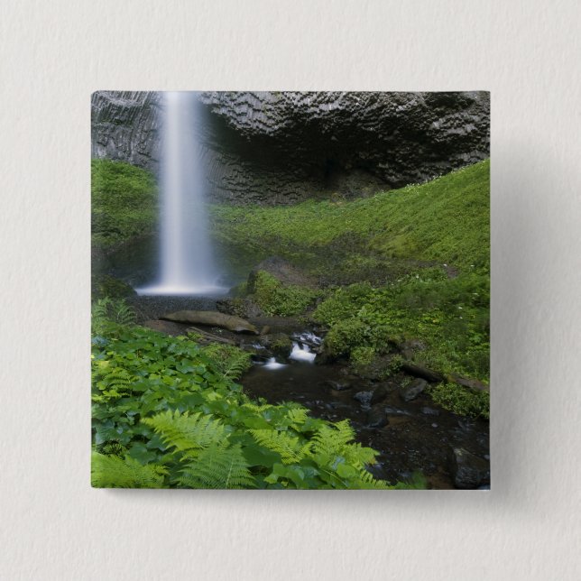 Latourell Falls, Columbia River Gorge, Oregon, Button (Vorderseite)