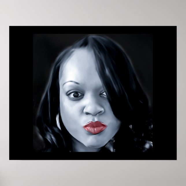 Latoya Black/White Poster (Vorne)