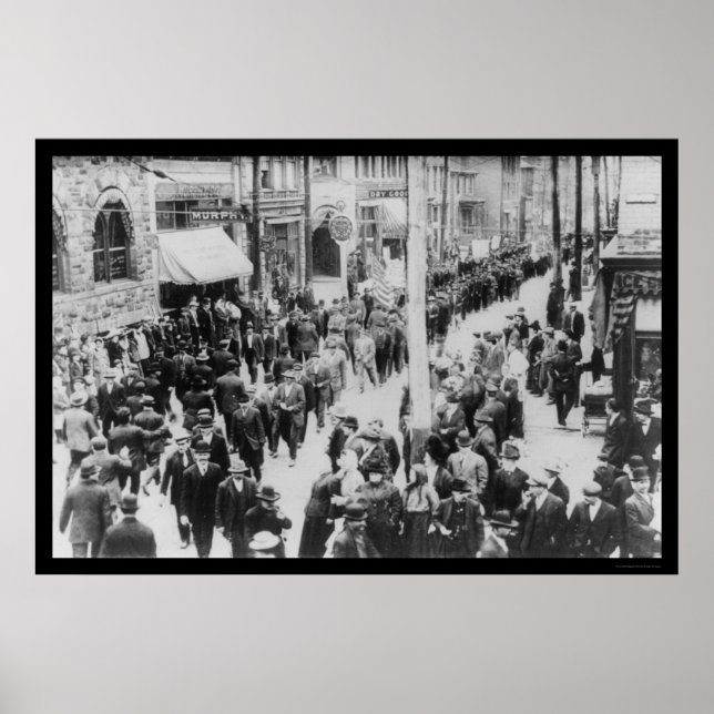 Latrobe, PA Striking Miners Parade 1912 Poster (Vorne)