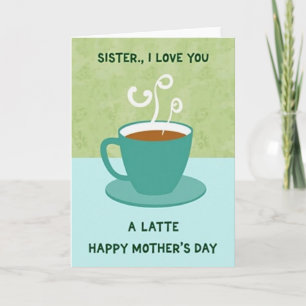 Latte Alles Gute zum Muttertag Karte