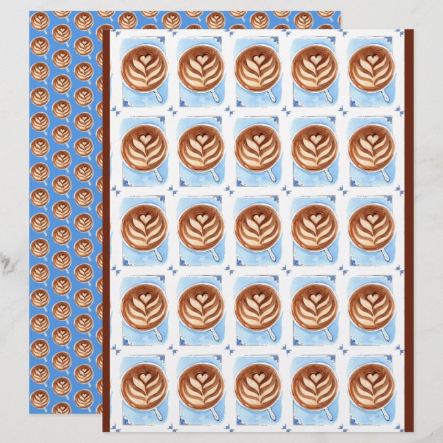 Latte Art Coffee Cup (Vorne/Hinten)