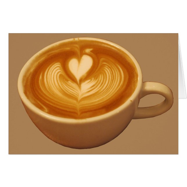 Latte Art Coffee Liebe (Vorderseite (Horizontal))