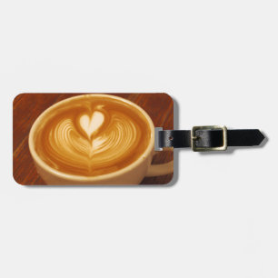 Latte Art Coffee Liebe Gepäckanhänger