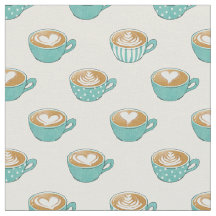Latte Art in Niedlich Blue Coffee Mugs