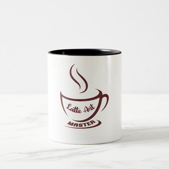  Latte Art Master Mug Zweifarbige Tasse (Mittel)