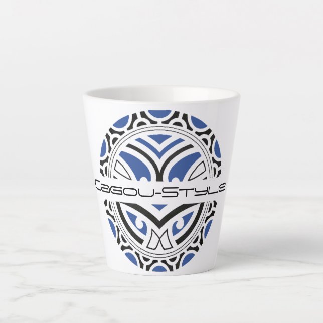 Latte Cagou-Style Milchtasse (Vorderseite)