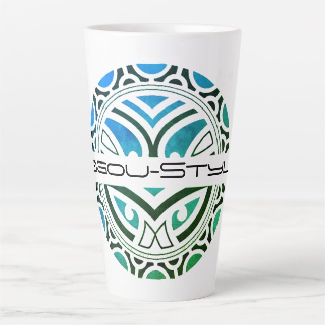 Latte Cagou-Style Milchtasse (Vorderseite)