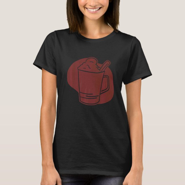 Latte Coffe Cup T-Shirt (Vorderseite)