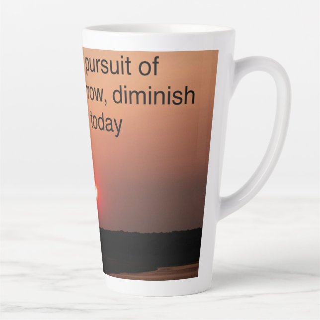 Latte Cup Sunset with quote Milchtasse (Rechts)
