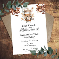 Latte Fun Coffee 70. Erwachsene Geburtstag