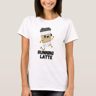Latte Funny Coffee Pub läuft T-Shirt