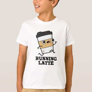 Latte Funny Coffee Pub läuft T-Shirt