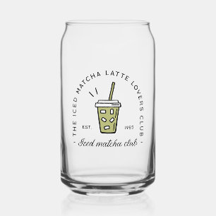 Latte Iced ist ein Liebhaber der Clubästhetik Dosenglas