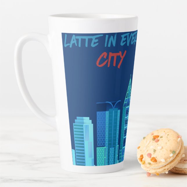 Latte in jeder Großstadt Milchtasse (Beispiel)