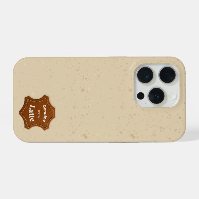 Latte iPhone Hülle (Rückseite (Horizontal))
