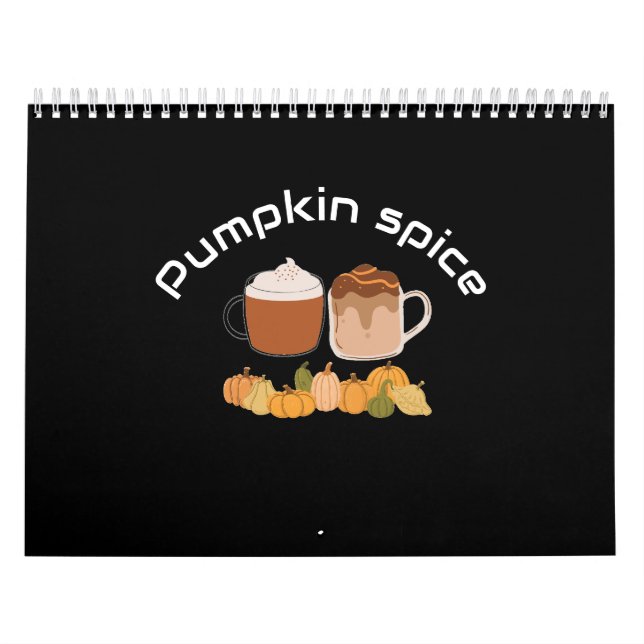 Latte Kaffee-Drink lustig moderne Kürbisgewürze Kalender (Titelbild)