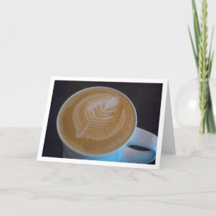 Latte Leaf Coffein Addict Kaffee Lover Leer Leere Karte