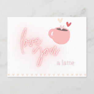 Latte Liebe Postkarte