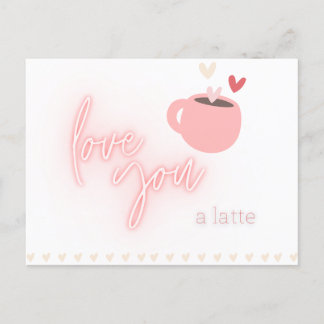 Latte Liebe Postkarte