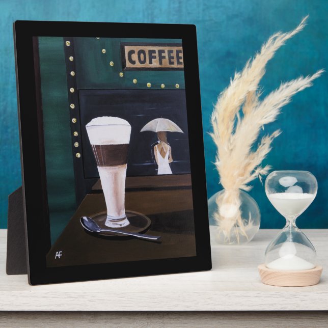 Latte Macchiato Gemälde von Alfred Fox Fotoplatte (Seite)