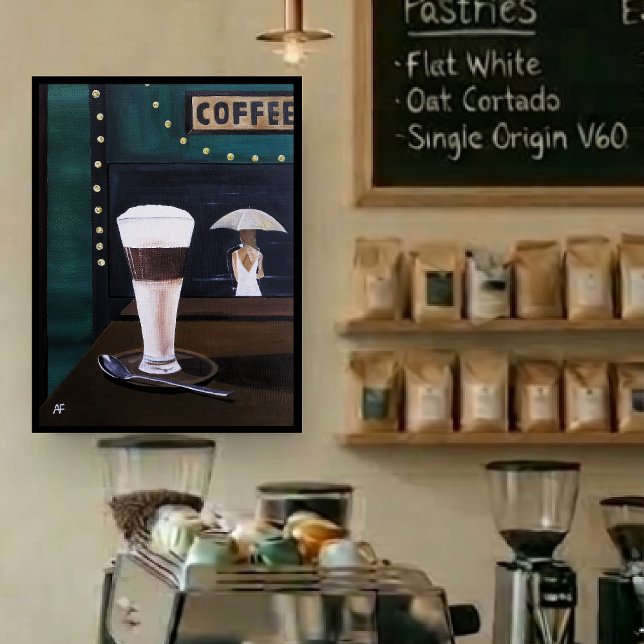 Latte Macchiato Gemälde von Alfred Fox Leinwanddruck (Von Creator hochgeladen)