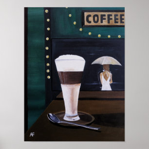 Latte Macchiato Gemälde von Alfred Fox Poster