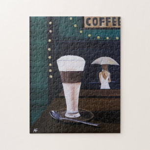 Latte Macchiato Gemälde von Alfred Fox Puzzle