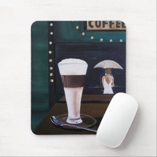 Latte Macchiato Malerei von Alfred Fox Mousepad
