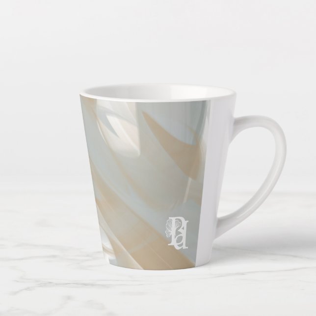 Latte Mug Abstract Home Trend Sandy Tornado Milchtasse (Rechts)