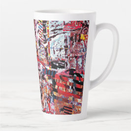 Latte-Mug – Fragmentierter Puls Milchtasse