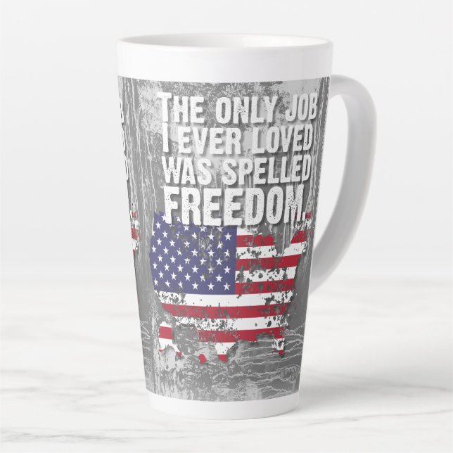 Latte Mug – Freedom Job Milchtasse (Rechte Ecke)