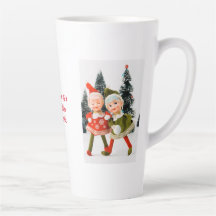 Latte Mug, Merry Christmas Elf