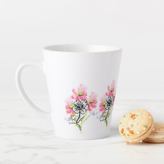 Latte Mug : Wild Flowers  Milchtasse (Beispiel)