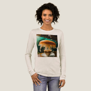 Latte-Pause unter dem Meer Tri-Blend Shirt