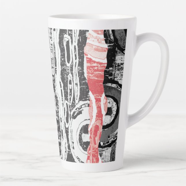 Latte-Tasse – Abstract Land Milchtasse (Rechts)
