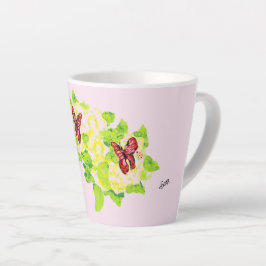 Latte Tasse: Asiatische Blume Milchtasse
