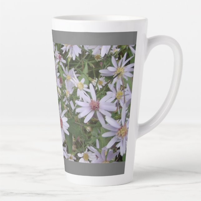 Latte Tasse Blasser lila Wildblume (Rechts)