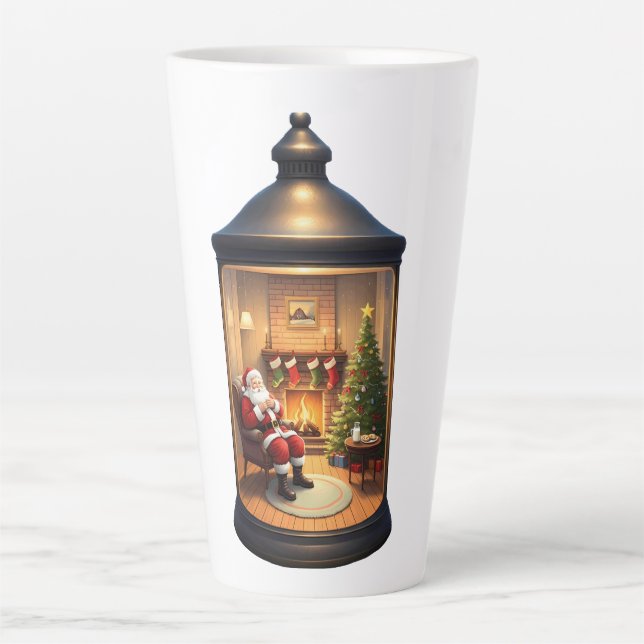 Latte-Tasse-Christmas-Laterne Milchtasse (Vorderseite)