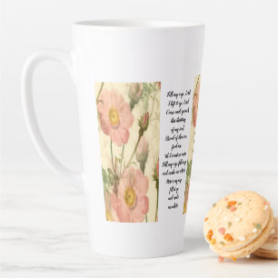 Latte-Tasse Floral Fill MyCup, Herr Schrift Milchtasse
