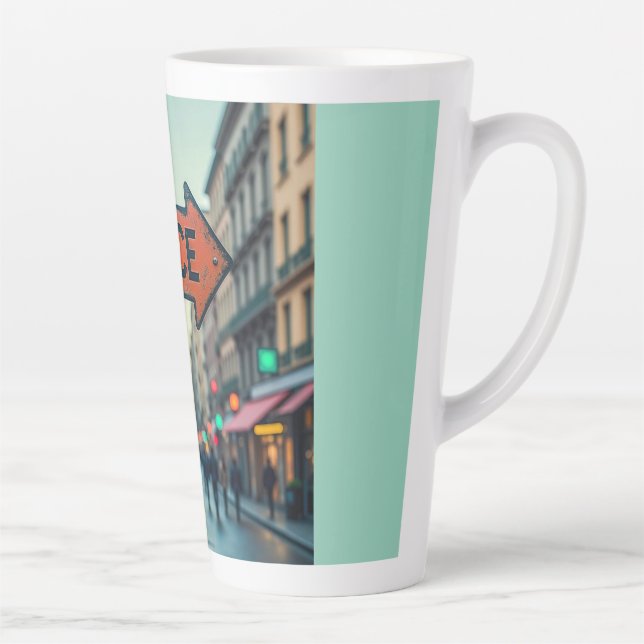 Latte-Tasse (Friedenszeichen) Milchtasse (Rechts)
